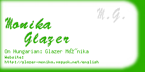 monika glazer business card